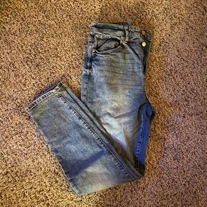 H&M High Waisted Loose-Fitting Jeans